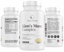 Load image into Gallery viewer, Genius Herbals Lions Mane Complex - 60 capsules