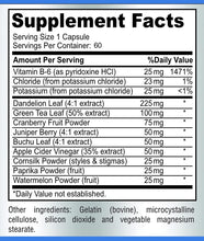 Load image into Gallery viewer, Water Away Gentle Herbal Formula, Herbal Diuretic - 60 Capsules