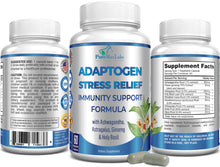 Load image into Gallery viewer, Adaptogen Stress Relief Immunity Support Formula - 60 Capsules