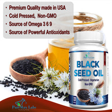 Load image into Gallery viewer, Black Seed Oil, Cold Pressed, Non-GMO - 120 Capsules