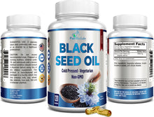 Load image into Gallery viewer, Black Seed Oil, Cold Pressed, Non-GMO - 120 Capsules