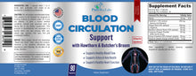 Load image into Gallery viewer, Blood Circulation Supplement with Hawthorn & Butchers Broom - 90 Capsules