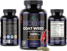 Load image into Gallery viewer, Horny Goat Weed Extra Strength Blend - 120 Capsules
