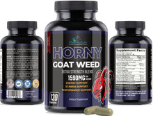 Load image into Gallery viewer, Horny Goat Weed Extra Strength Blend - 120 Capsules