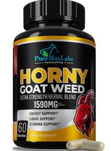 Load image into Gallery viewer, Horny Goat Weed Extra Strength Blend - 60 and 120 Capsules