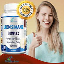 Load image into Gallery viewer, Lions Mane Mushroom Complex - Concentrated 4:1 Extract for Brain Health - 60 Capsules

