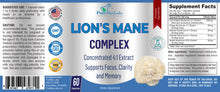 Load image into Gallery viewer, Lions Mane Mushroom Complex - Concentrated 4:1 Extract for Brain Health - 60 Capsules
