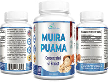 Load image into Gallery viewer, Muira Puama Concentrated 4:1 Extract, Equivalent to 2200mg per Capsule - 60 Capsules