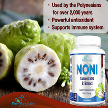 Load image into Gallery viewer, Noni Capsules - Concentrated 8:1 Noni Fruit Extract (Morinda Citrifolia) Equivalent to 4000mg Noni Fruit - 60 Capsules