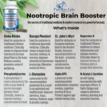 Load image into Gallery viewer, Nootropic Brain Booster, Supports Brain Focus, Clarity & Memory - 30 Capsules,