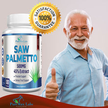 Load image into Gallery viewer, Saw Palmetto 500mg 45% Extract - 100 Capsules
