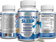 Load image into Gallery viewer, Natural Calm Sleep Formula, Supports Rest & Relaxation - 60 Capsules