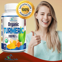 Load image into Gallery viewer, Organic Turmeric with Black Pepper - 60 Tablets
