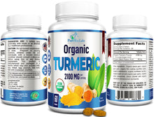 Load image into Gallery viewer, Organic Turmeric with Black Pepper - 60 Tablets