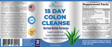 Load image into Gallery viewer, 15 Day Colon Cleanse Herbal Detox Formula - 30 Capsules