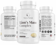 Load image into Gallery viewer, Genius Herbals Lions Mane Complex - 60 capsules
