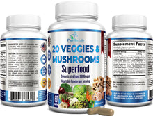Load image into Gallery viewer, 20 Veggies &amp; Mushrooms Superfood - 60 Capsules

