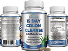 Load image into Gallery viewer, 15 Day Colon Cleanse Herbal Detox Formula - 30 Capsules
