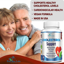 Load image into Gallery viewer, Cholesterol Support with Guggul Extract, Plant Sterols &amp; Garlic- 60 Capsules
