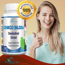 Load image into Gallery viewer, Ginkgo Biloba Capsules - Supports Brain Function &amp; Memory - 60 Capsules
