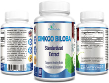 Load image into Gallery viewer, Ginkgo Biloba Capsules - Supports Brain Function &amp; Memory - 60 Capsules
