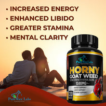 Load image into Gallery viewer, Horny Goat Weed Extra Strength Blend - 60 and 120 Capsules
