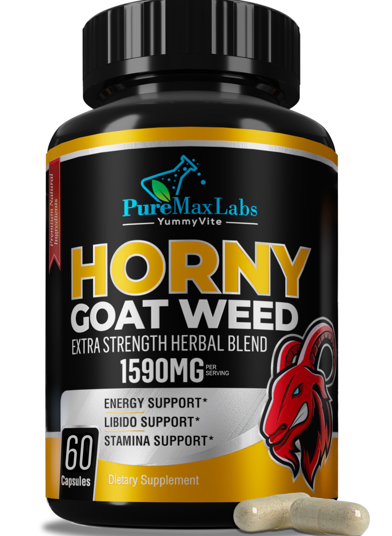 Horny Goat Weed Extra Strength Blend - 60 and 120 Capsules