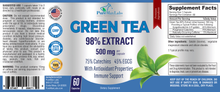 Load image into Gallery viewer, Green Tea Extract 98% - 3X Strength - 60 Capsules
