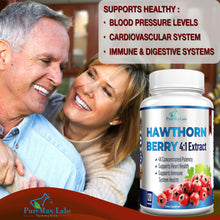 Load image into Gallery viewer, Hawthorn Berry 4:1 Extract, Concentrated - 120 Capsules
