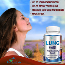 Load image into Gallery viewer, Lung Health - Lung Cleanse &amp; Detox Formula - 60 Capsules
