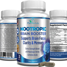 Load image into Gallery viewer, Nootropic Brain Booster, Supports Brain Focus, Clarity &amp; Memory - 30 Capsules,
