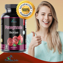 Load image into Gallery viewer, Pomegranate Capsules - 500mg, antioxidant superfood - 60 Capsules
