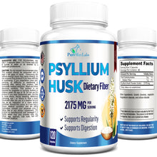 Load image into Gallery viewer, Psyllium Husk Dietary Fiber Supplement - 120 Capsules
