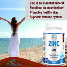 Load image into Gallery viewer, Zinc Citrate/Oxide 50mg - Immune Support Supplement - 100 Tablets
